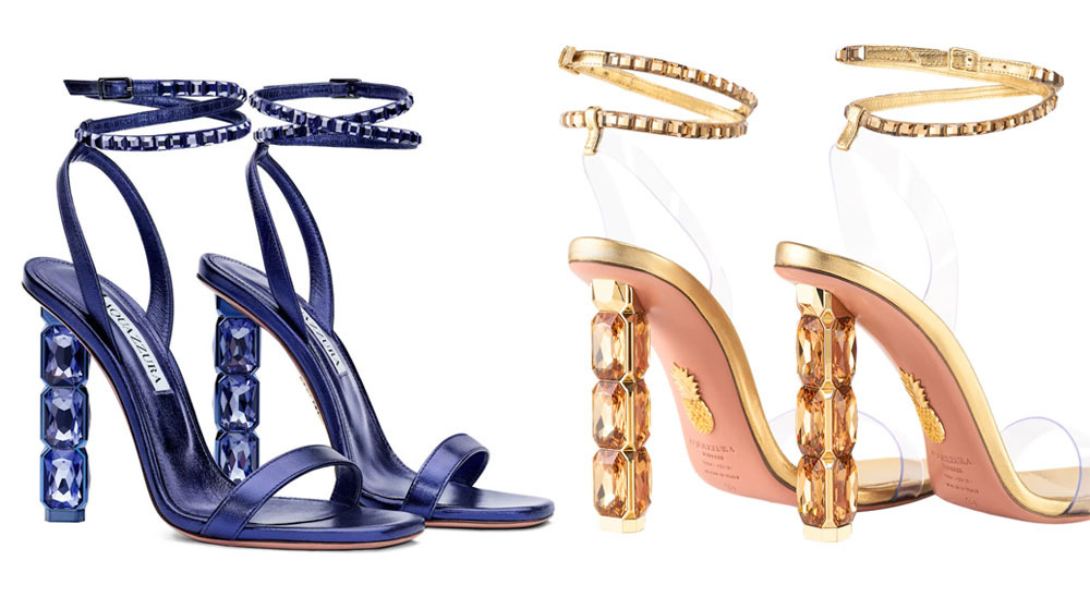 SWAROVSKI et les sandales AQUAZZURA Aura !